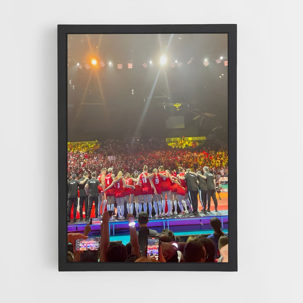 Poster La Passion du Volley – affiche Volleyball (vue 2)